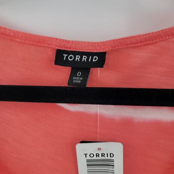 Torrid Heritage Slub Tie-Front Tank Top size 0 NWT - Picture 6 of 7